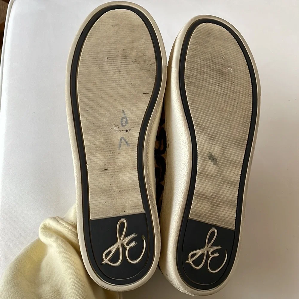 Sam Edelman Leopard Calf Hair Slip-ons